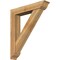 Ekena Millwork Traditional Traditional Rough Sawn Bracket w/ Offset Brace, Western Red Cedar, 8"W x 42"D x 48"H BKT0806X42X48TRA01RWR - alternate 1